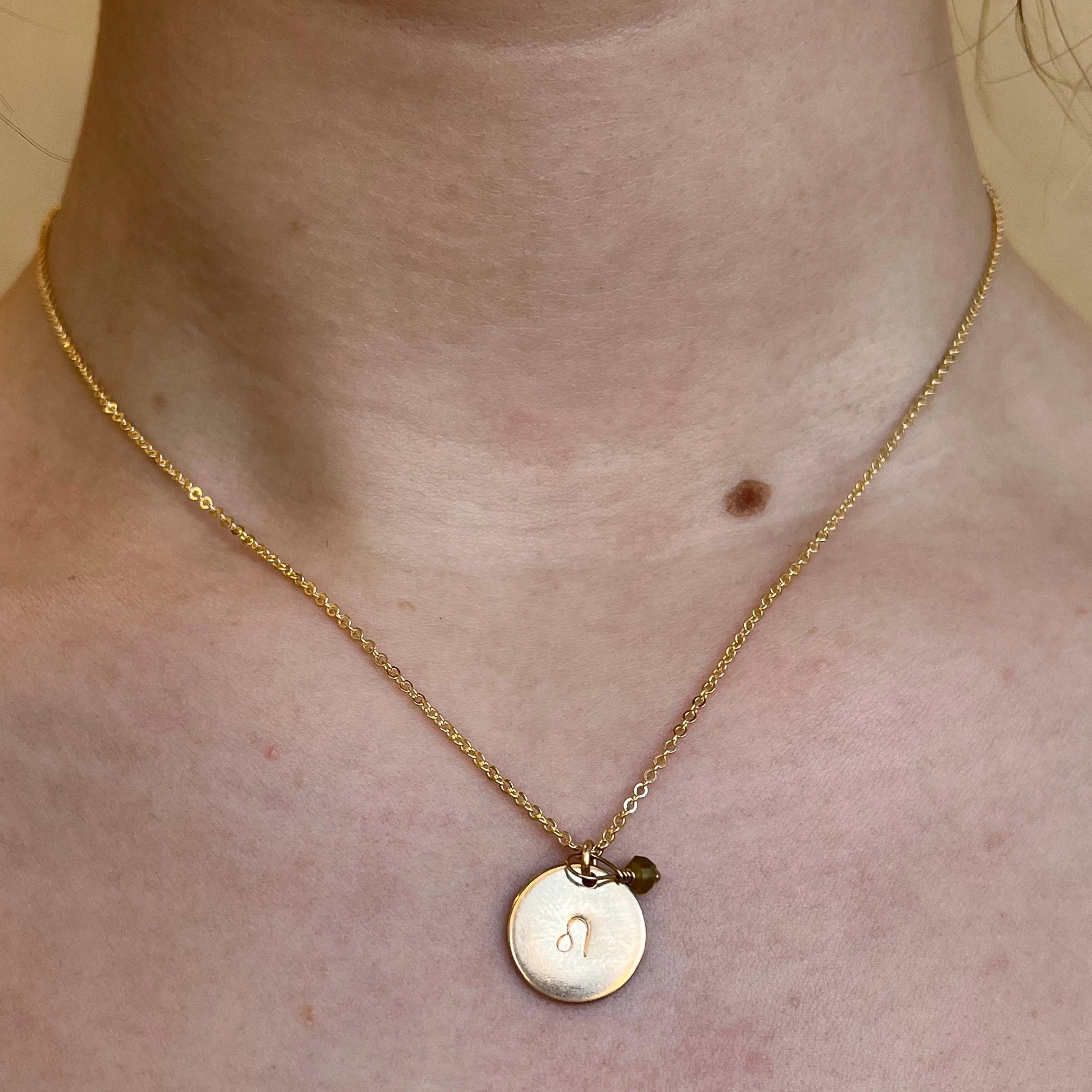 Zodiac Mini Coin Necklace